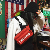 韩版港风百搭复古户外跑步时尚学生小斜挎包胸包腰包女情侣款单肩