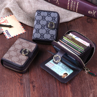 驾驶证皮套女机动车驾驶证套男银行信用卡套帆布拉链风琴卡包女式