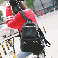 港风书包女韩版原宿ulzzang 高中学生校园初中生双肩包新款潮