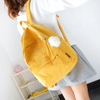街拍书包女韩版原宿ulzzang高中学生双肩包简约校园休闲电脑背包