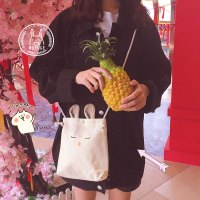 可爱少女心斜挎包单肩包软妹小包简约百搭软萌兔子迷你手机包女包