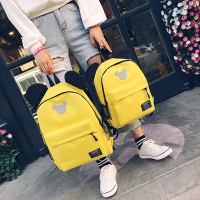 可爱双肩包大小款帆布男女中小学生卡通书包初中生大容量旅行背包