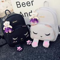 可爱女孩少女双肩包女大童休闲旅游背包韩版女童初中小学生书