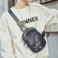 男士韩版帆布胸包男休闲单肩包斜挎包跨胸前包迷彩运动腰包小背包