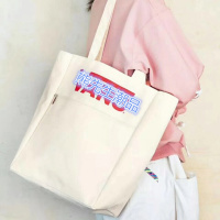 日本杂志附录帆布包斜挎包街拍潮流情侣百搭手提包男女学生托特包