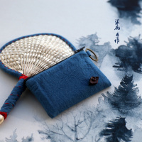 柒鹿手作丨手工卡包零钱包男女布艺简约迷你小硬币包复古帆布包