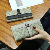 欧美时尚新款 钱包女长款 商务OL大容量手机钱夹皮夹个性手拿包潮