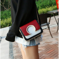 女士链条包包新款韩版斜挎包潮撞色百搭单肩夏天休闲小方包女