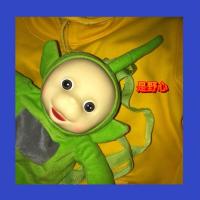 是野心*原宿复古怀旧死飞土酷嘻哈蹦迪双肩包可爱的天线宝宝男女