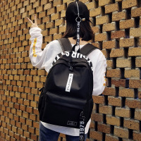 双肩包女韩版 中学生书包校园原宿ulzzang潮个性简约百搭帆布背包