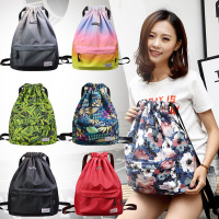 束口袋抽绳双肩包女男大容量旅行防水双肩背囊运动足篮球健身包袋