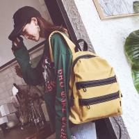 书包女学生韩版校园原宿高中学生潮简约百搭帆布双肩包女2018新款