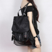 时尚个性休闲双肩背包学生书包仿水牛津布韩版学院女士旅游登山包