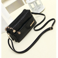 包包女2018新款潮时尚妈妈包多层拉链单肩斜挎小包手机零钱包女包