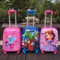 冰雪公主儿童拉杆箱女18/19/20寸旅行拖箱小马宝莉汪汪队行李箱男