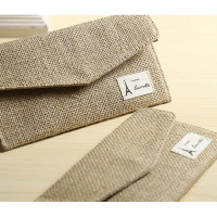 原创手工布艺钱包复古简约文艺范男女布包亚麻长款钱包卡包