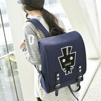 书包双肩包韩版女初中学生背包时尚潮流男休闲校园卡通14寸电脑包