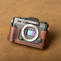 手工 真牛皮 富士XT10 X-T20 XT20 皮套 相机包 半套 手柄 底座