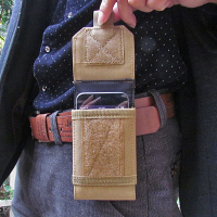 户外多功能尼龙5.5寸大屏手机EDC男女腰包iphone6 plus挂包手机包