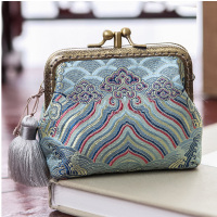 雅集原创设计手工真丝织锦文化风硬币包卡包收纳小包小清新