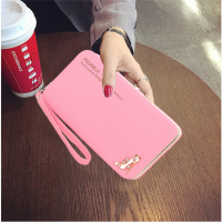 新款潮韩版长款钱包女钱夹可爱多卡位女式皮夹饭盒女款手绳手拿包