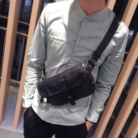 胸包男士韩版潮流小背包休闲包时尚潮男腰包单肩包斜跨包个性包包