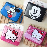 儿童钱包短款拉链可爱男女孩卡通学生动漫米奇hello kitty钱包