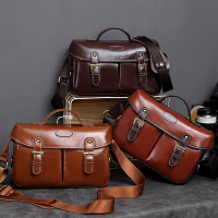 日韩单肩斜挎单反相机包适用尼康D7200D3400D810摄影皮包带内胆包