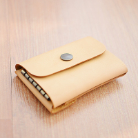 手工真皮卡包钱包钥匙包一体女多功能钥匙包可放卡可放钥匙的卡包