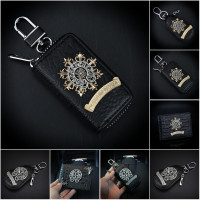 新款克罗心创意可爱汽车用钥匙扣钥匙圈钥匙包车载车用遥控包男女