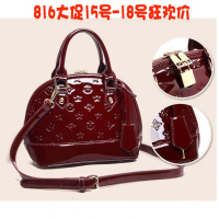 女士包包2018新款斜挎包女小包漆皮女包贝壳包小号手提包女单肩包