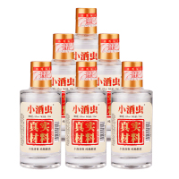 小酒虫固态纯粮酒清香型白酒52度100ml六瓶装小瓶装玻璃瓶光瓶