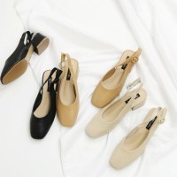 春季仙女的鞋中跟2018新款夏季韩版百搭方头奶奶鞋粗跟包头小上新