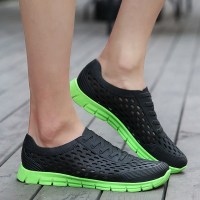 春季夏季塑料网鞋塑胶凉鞋男青少年中学生透气沙滩洞洞鞋韩版上新