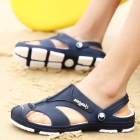 春季夏季青少年凉鞋塑料凉拖中学生塑胶沙滩半拖鞋休闲男鞋室上新