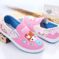 时尚儿童帆布鞋男童女童鞋子绣花布鞋宝宝板鞋春秋球鞋