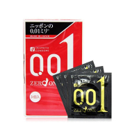 okamoto 冈本 0.01超薄避孕套 3个/盒 日本进口 超薄款001