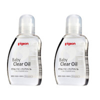 贝亲Pigeon 婴儿保湿润肤油按摩油 婴幼儿清凉油抚触按摩油 80ml日本原装进口[2瓶装]