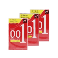 okamoto冈本0.01超薄避孕套 L号3只装 3盒装 日本原装进口