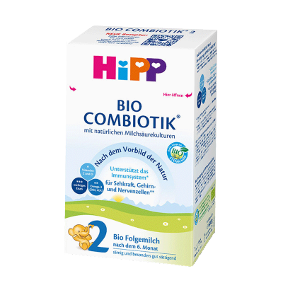 德国hipp喜宝有机益生菌配方2段奶粉600g/盒适合6-12个月宝宝(2022新版)[1盒装]
