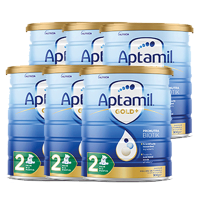 Aptamil 澳洲爱他美金装 婴幼儿配方奶粉 2段(6-12月)900g/罐新西兰原装进[3罐装]