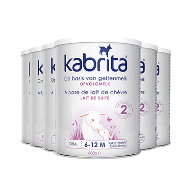 荷兰Kabrita佳贝艾特羊奶粉2段800g/罐 适合6-12个月宝宝[6罐装]