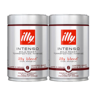illy 意利深度烘焙浓缩咖啡豆 阿拉比卡 250克/罐 意大利原装进口[2罐装]