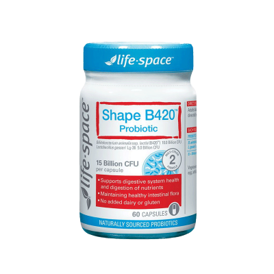 Life Space B420塑身益生菌瘦子菌60粒/瓶 明星同款成人女性肠道健康管理卡路里
