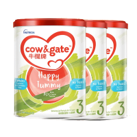 Cow&Gate牛栏牌A2β-酪蛋白奶粉3段1-3岁900g升级版[3罐装]