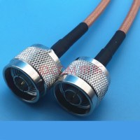 射频线连接线N型公头转N型阳头电缆同轴线50-3馈线L16延长线N-JJ棕色