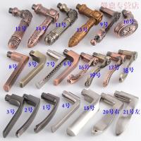 防盗把手拉手配件耐用不断裂全铝实心加厚手柄送卡簧通用型4号白金加厚活动手柄>55mm通用型不带钥匙