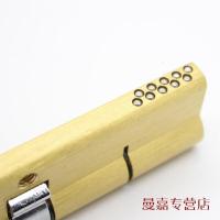 家用防盗锁芯超B级全铜双排弹子步阳盼盼通用型安全锁心防撬80偏[32.5+47.5]>55mm