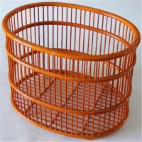 蛋形毛巾筐酒店宾馆布草筐收纳筐竹编手工艺收纳篮布草框脏衣篮