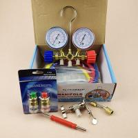 加液双表阀R22 R134 冷媒表 536G空调压力表加家用汽车空调加氟表